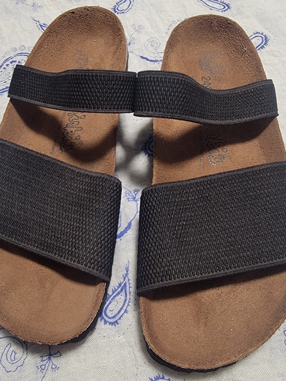 Birkenstock Men's Slide Sandals in Black and Brown